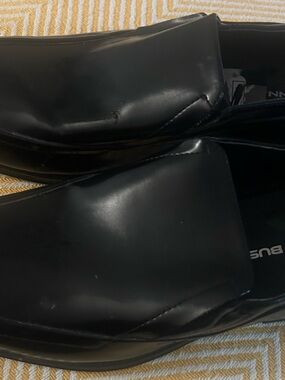 Men's Black Slip-On Dress Loafers